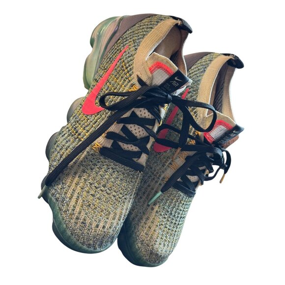 Nike Air VaporMax Women's Sz 7 Flyknit 3 White‎ Hyper Turquoise Athletic Shoes - Picture 7 of 12